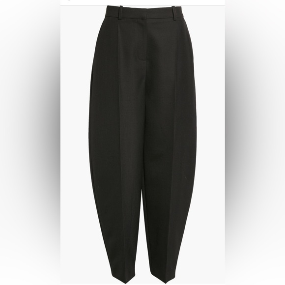 TOTEME Runway Black Barrel-Leg Trousers Eu 36 US 4 - Picture 7 of 17